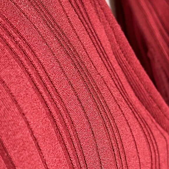 NWT VINCE CAMUTO V-NECK PLUNGE ONE PIECE SWIMSUIT W REMOVABLE BELT SZ 10 SANGRIA - Picture 5 of 8